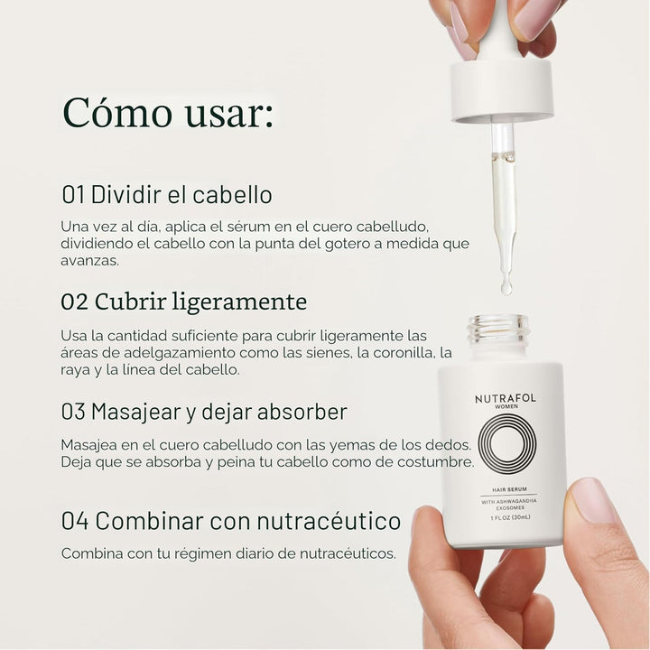 Nutrafol Suero capilar para mujer, soporta un cabello visiblemente...