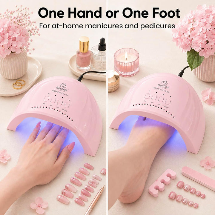 Beetles - Lámpara de uñas UV \u2013 Lámpara LED de uñas con 3 tempo...