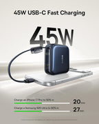 Baseus PicoGo AC22 - Mini banco de energía, 10000 mAh, 45 W, PD por...