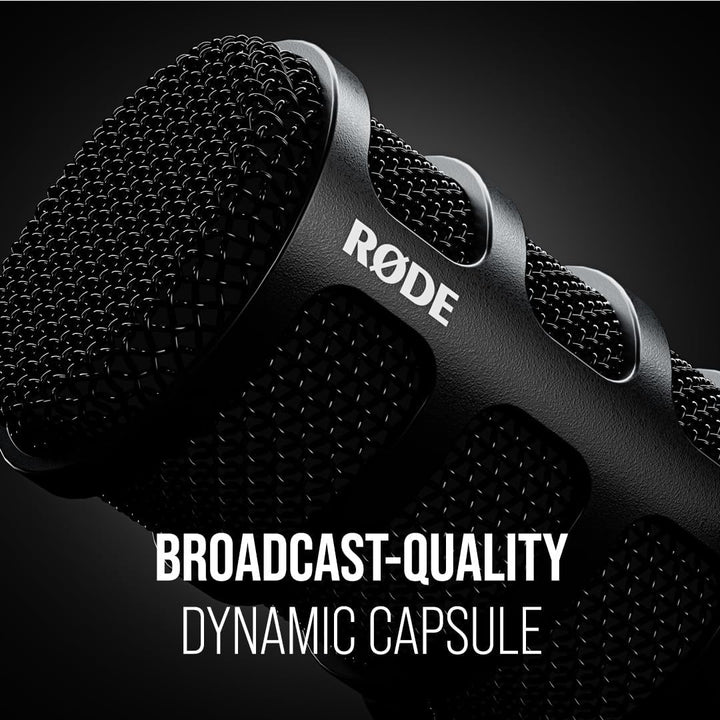 RØDE PodMic USB - Micrófono dinámico versátil de broadcast con cone...