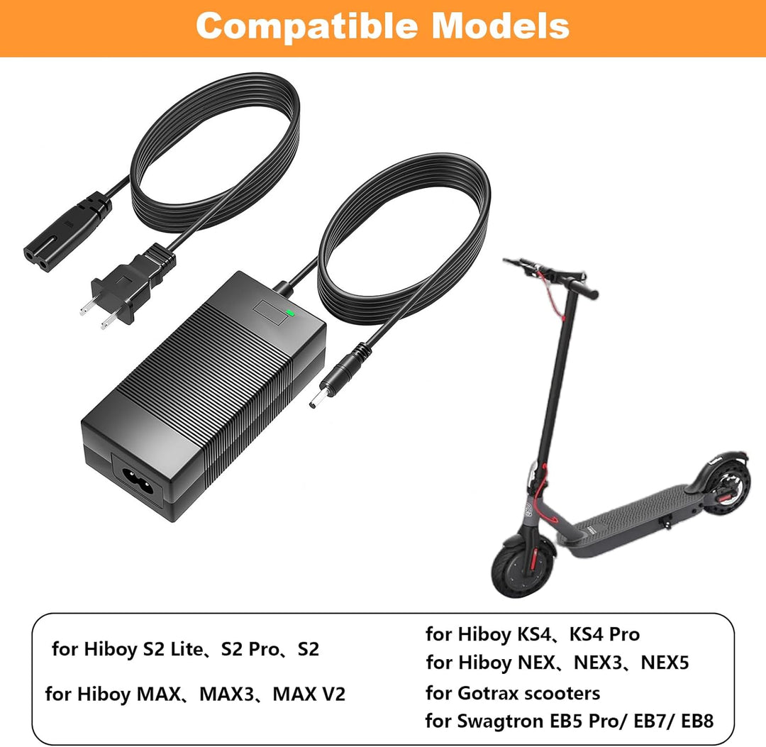 Cargador de 42V para Hiboy S2 36V batería de iones de