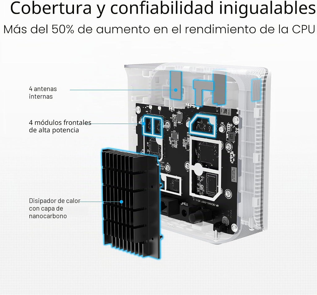 ASUS ZenWiFi BD4 Enrutador Mesh WiFi 7 - 2,450 pies cuadrados, 3.6 Gbps (1 paquete)