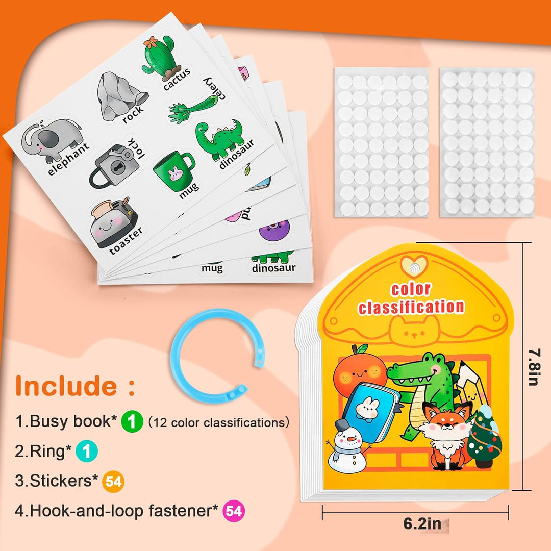NAHSHON Montessori Busy Book - Juguetes de clasificación