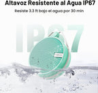 INSMY C12 Altavoz Bluetooth Portátil Pequeño Impermeable IP67 para Ducha