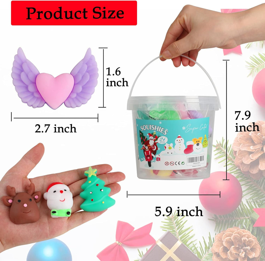 KINGYAO Juguetes sensoriales esponjosos, mini mochi squishies 24 pi...