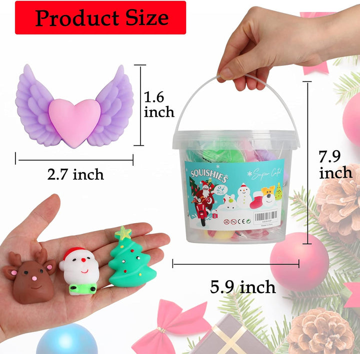 KINGYAO Juguetes sensoriales esponjosos, mini mochi squishies 24 pi...