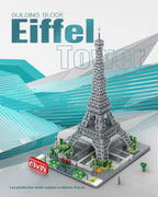 dOvOb Architecture - Juego de microbloques de la Torre Eiffel, 3369 piezas de mini ladrillos 3D, juguete de rompecabezas 3D, regalo para adultos y niños