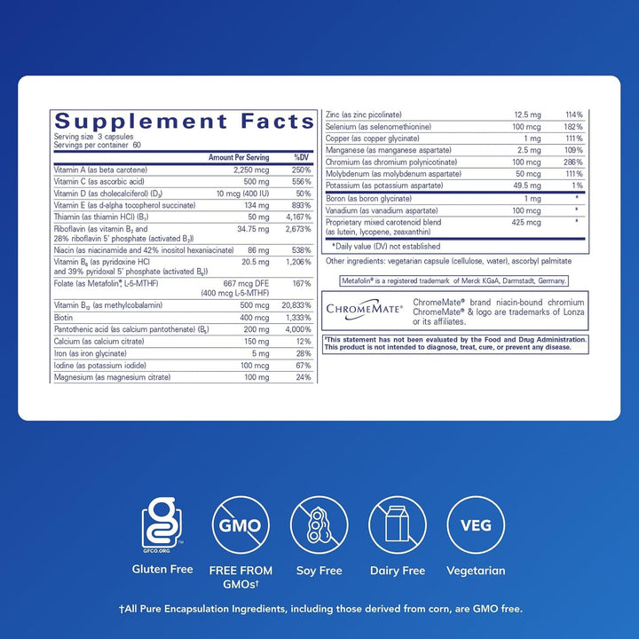 Pure Encapsulations Nutrient 950 | Suplemento multivitamínico y min...