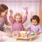 Lehoo Castle Juego de batería para niños pequeños, juguetes Montessori de