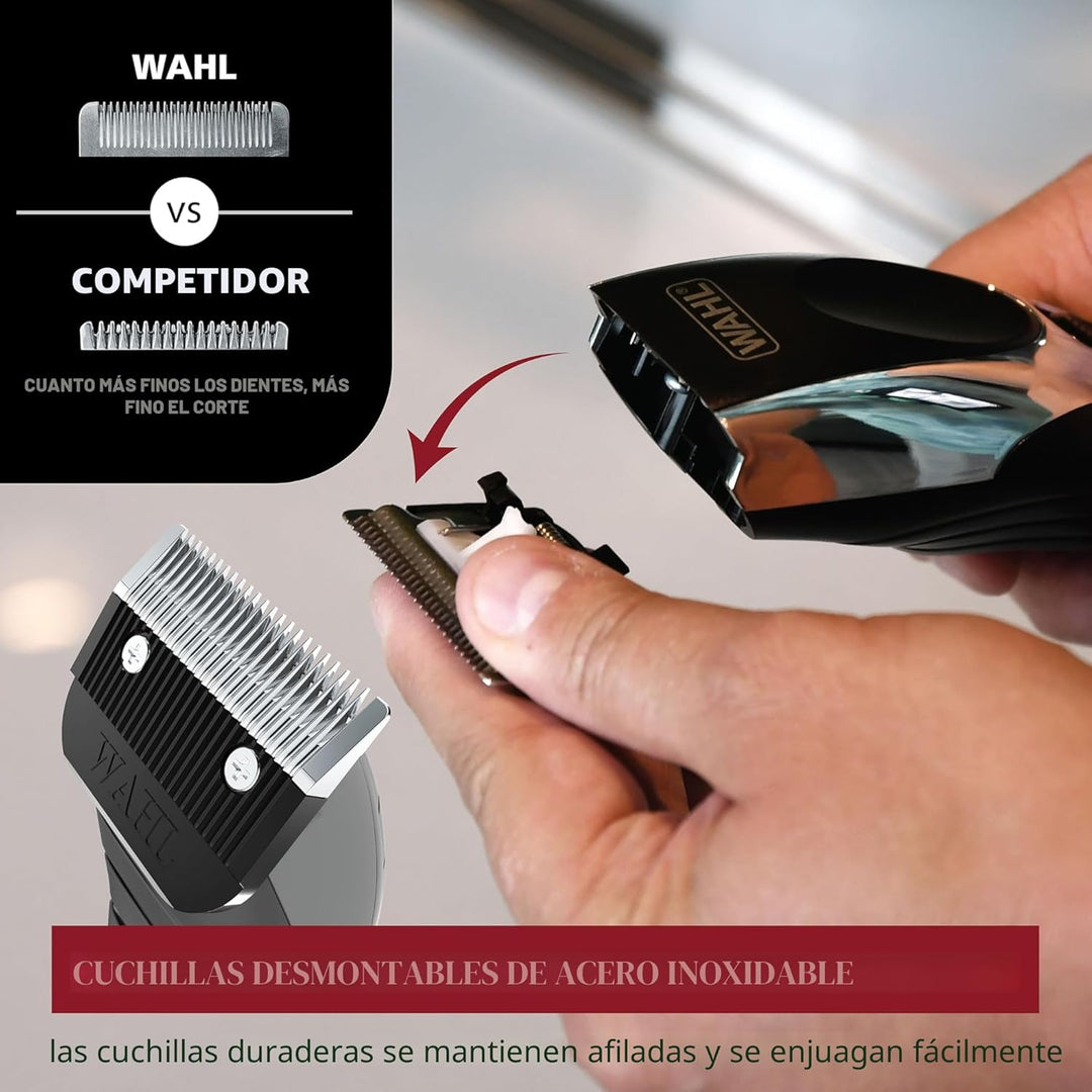 Wahl - Cortadora de pelo inalámbrica Chrome Pro para hombres y comb...