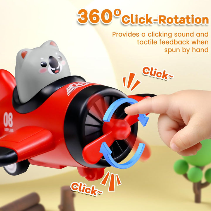 Juguetes de avión Press and Go para niños pequeños de 1 a