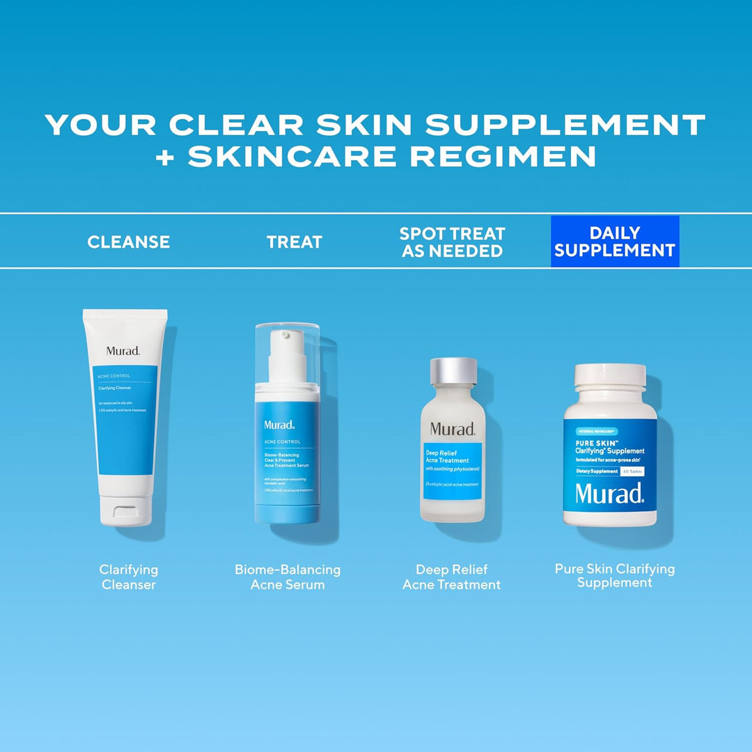 Murad Pure Skin - Suplementos para el acné \u2013 60 tabletas \u201...