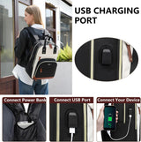 Mochila para laptop para mujer, bolsa de trabajo de 15.6 pulgadas c...