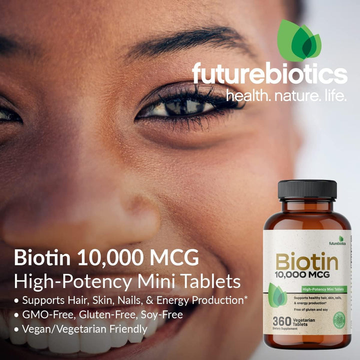 Futurebiotics Biotina 10,000 MCG Tabletas de Alta Potencia Apoyan e...