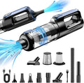 MONOZEL Aspiradora de Coche Portátil Inalámbrica, 18000Pa 2 en 1 Aspiradora y Soplador de Aire, Motor sin Escobillas de 130W Aspiradora de Mano Inalámbrica con Batería de 7800mAh, Luz LED, Múltiples