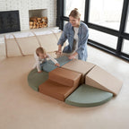 Conjunto de Juego de Escalada Divertido para Niños Pequeños de 1-3 años: Túnel de Gateo, Bloques de Escalada de Espuma