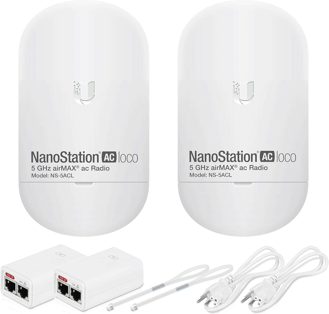 Puente inalámbrico Ubiquiti LOCO5AC PRE-CONFIGURADO