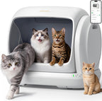 Meowant Caja de arena automática para gatos 106L, espacio extra grande