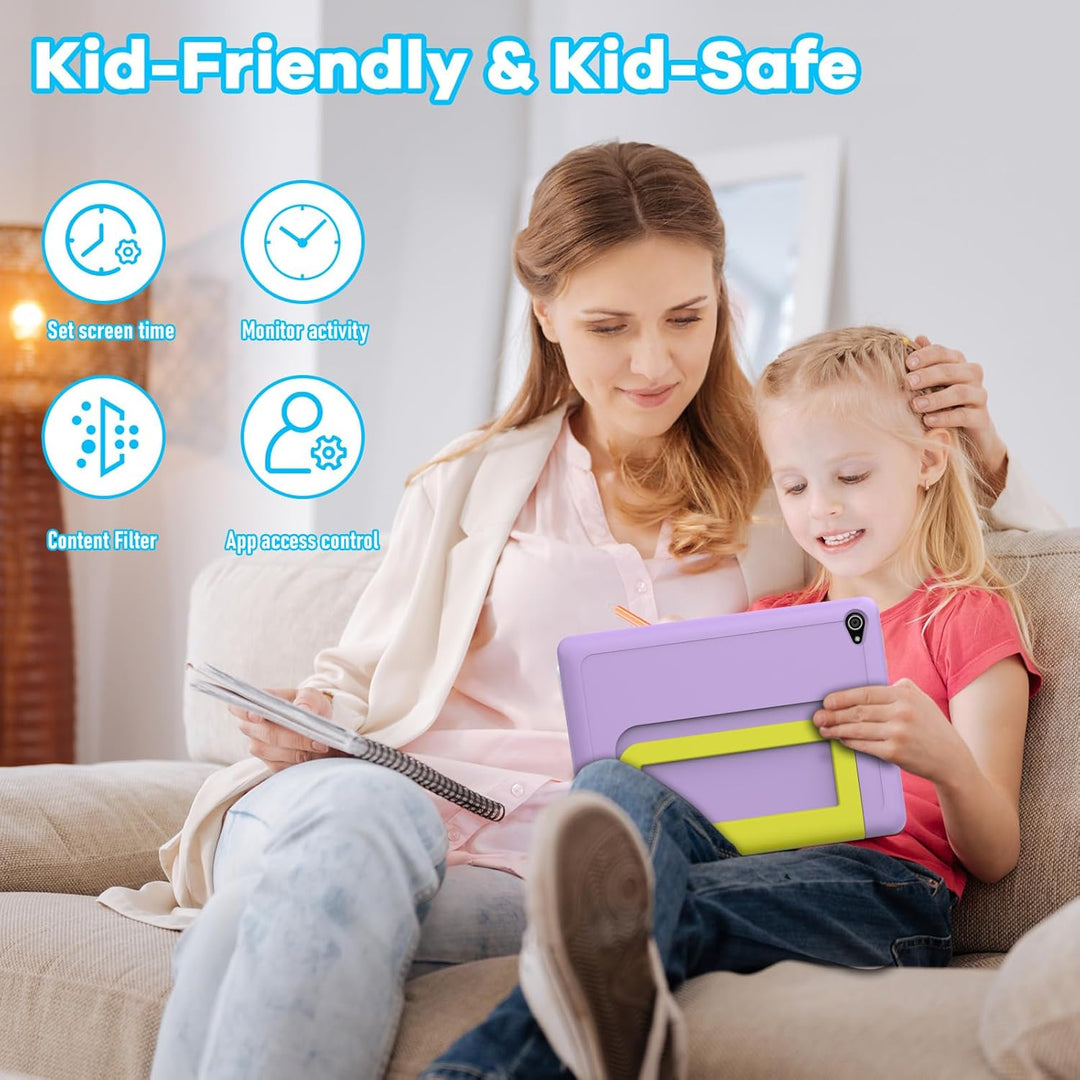 Jeazans Tableta para niños | Tablet Android 14 mejorada de 10 pulga...