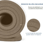 Gruper Esterilla de yoga antideslizante, 10/15mm de grosor NBR extra gruesa