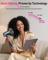 Secador de pelo de plasma para cabello largo de mujer, estilo para...
