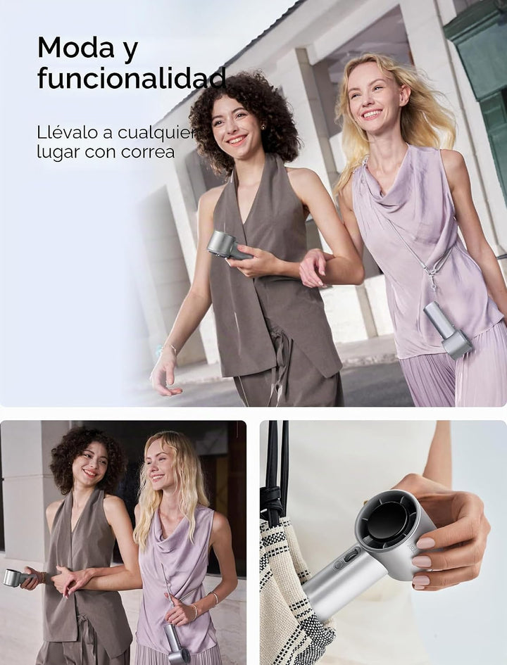 JISULIFE Ventilador de mano Pro1S - Flujo de aire de próxima genera...