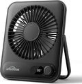 WHATOOK Ventilador personal de escritorio pequeño: 5000 mAh 25 hora...