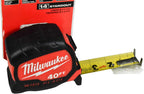 Milwaukee 48-22-0240 Cinta métrica de hoja ancha de 40 pies x 1.3 pulgadas (paquete individual)