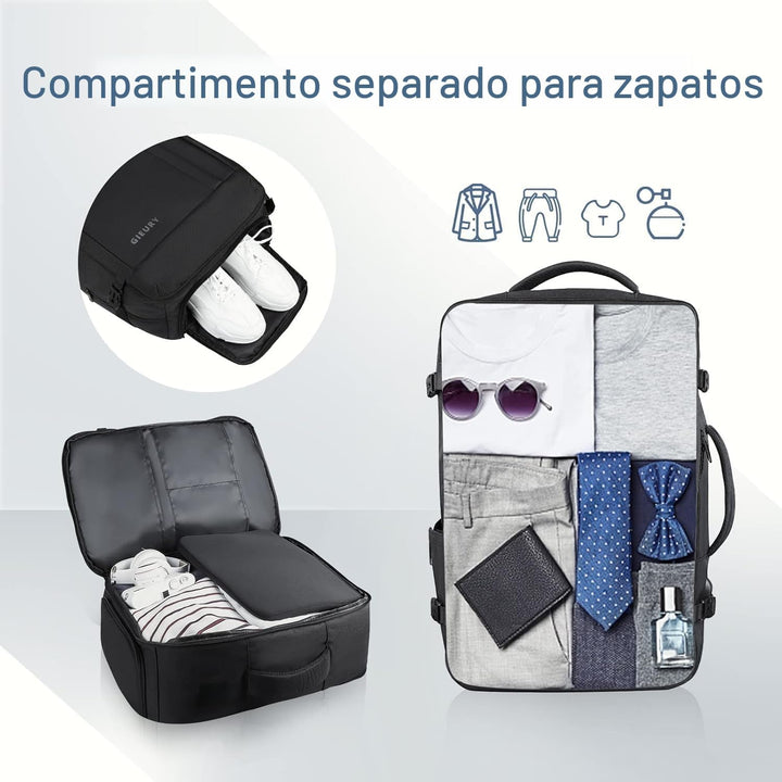 Gieury Mochila de Equipaje de Mano, Mochila de Viaje de 50L, Mochil...