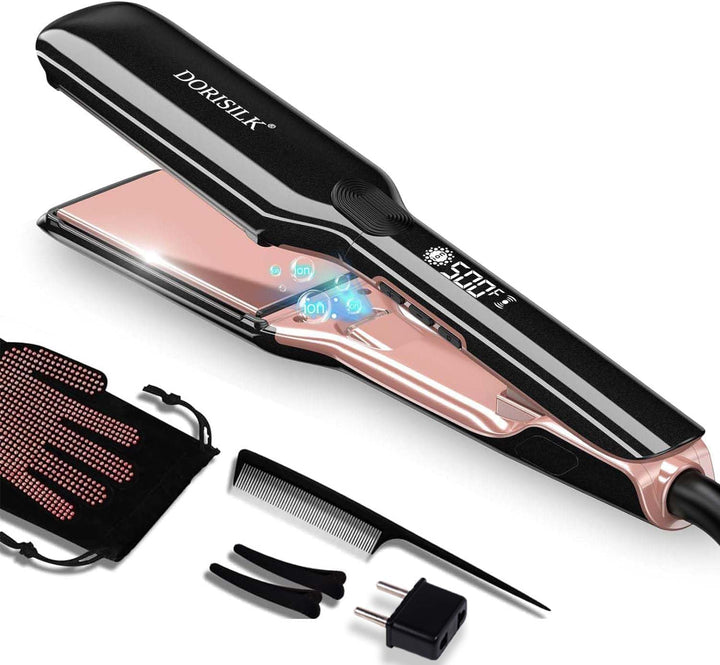 DORISILK Plancha de pelo profesional de alta temperatura de 500 gra...