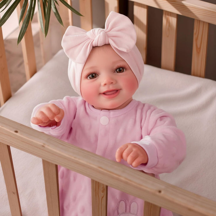 BABESIDE Drink and Wet Reborn Baby Dolls Girl - Muñeca de vinilo su...