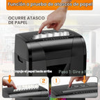 Suntiko Trituradora de papel P-4 de corte cruzado resistente de 18 hojas