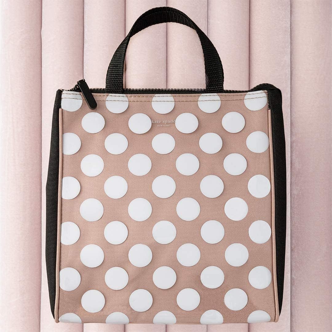 Kate Spade New York - Bolsa de almuerzo aislada, punto blanco