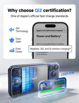 LISEN para batería Magsafe Power Bank, cargador portátil delgado de...