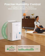 Waykar Deshumidificador Energy Star de 6000 pies cuadrados para sótano y