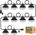 Cadena de luz de aluminio de 100 pies y 250 W, luz de construcción temporal