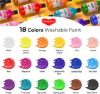 Juego de pintura lavable de 18 colores para niños