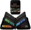 H & B - Juego de 72 lápices de colores, suministros de arte a base de aceite con núcleo suave para adultos y principiantes, ideal para bocetos y sombreado, juego de lápices de dibujo profesional