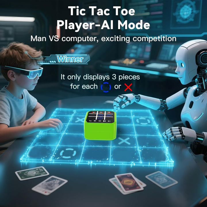 Niufuntek Caja de Juego de Tic Tac Toe Recargable con 5 Divertidos...