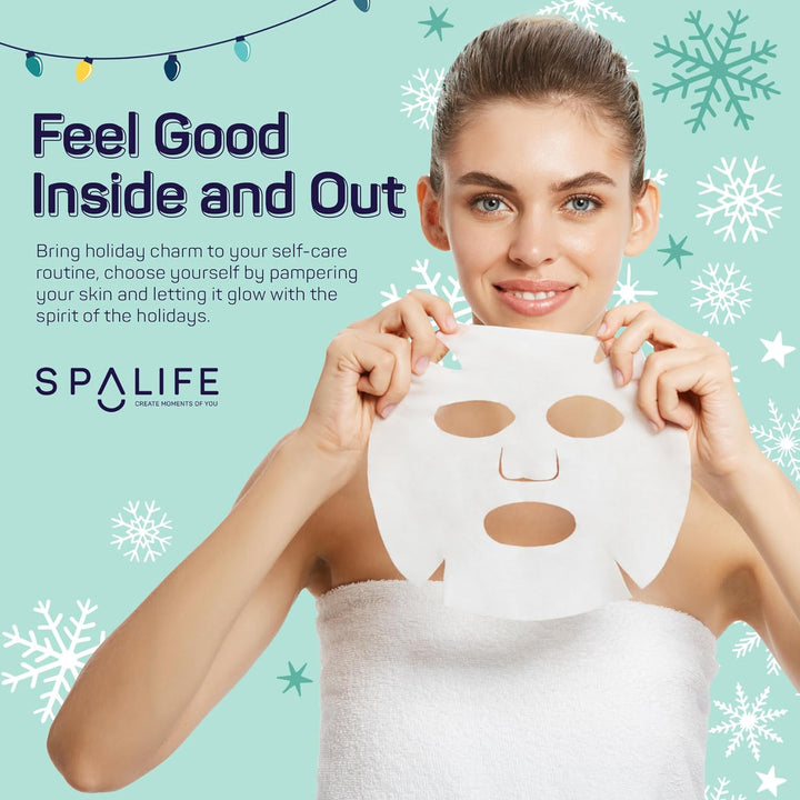 SpaLife Beauty Stocking Stuffers - Paquete de mascarillas faciales...