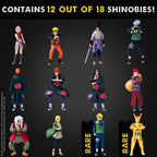 P.M.I. Naruto Shippuden Mini Figuras Coleccionables Paquete de 12 Caja de Lujo, Surtido A