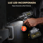 Llave de impacto inalámbrica de 1/2", pistola de impacto de 738