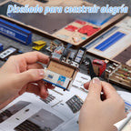 CUTEBEE Kit de rincón de libros DIY Casa en miniatura Tienda de