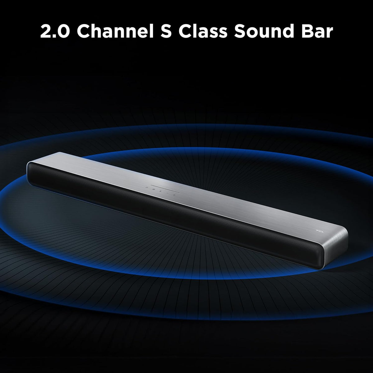 TCL Barra de sonido S45H 2.0 para Smart TV | Dolby Atmos DTS:X Calibración automática de sala | Audio de cine en casa inalámbrico Bluetooth de 100 W | Aplicación y control remoto | Último modelo