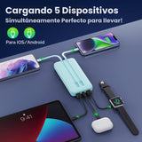 Cargador Portátil PowerBank 40,800mAh con Cables Integrados, Carga...