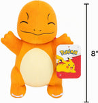 Pokemon Charmander - Peluche suave de 8 pulgadas con detalles auténticos