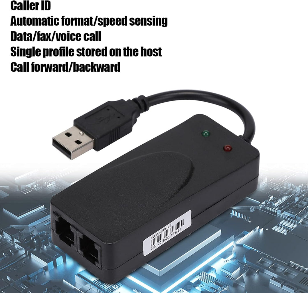 Módem de fax USB 20 56K módem externo V90 V92 con puertos