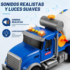14" juguete grande azul del camión del mezclador del cemento, camión del