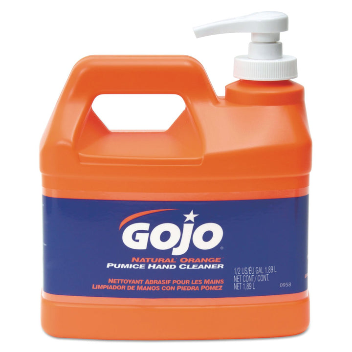 GOJO Limpiador de manos natural con piedra pómez y naranja, aroma c...