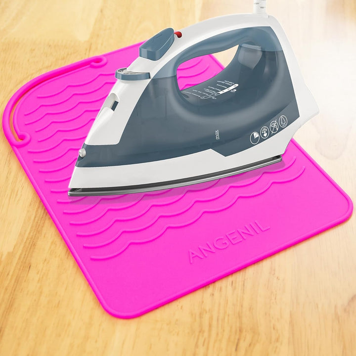 ANGENIL Alfombrilla de silicona resistente al calor para planchas d...